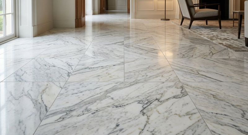 Marble Tile Floor Installation in Olathe, KS