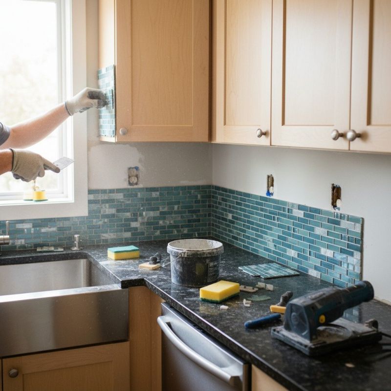 Mosaic Backsplash Installation in Wilmington, NC