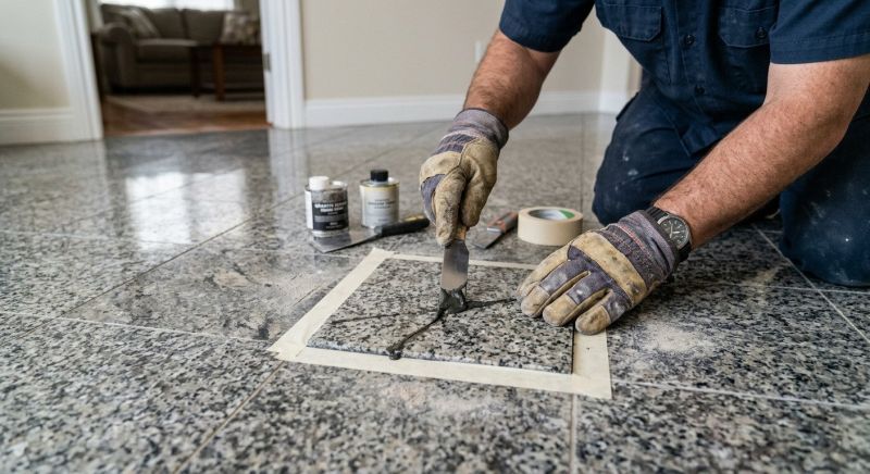 Terrazzo Tile Repair in Overland Park, KS
