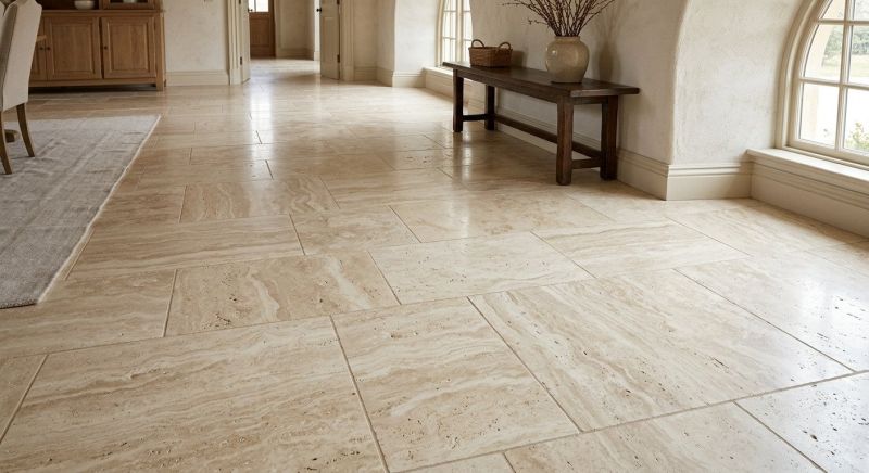 Travertine Floor Installation in Alexandria, VA
